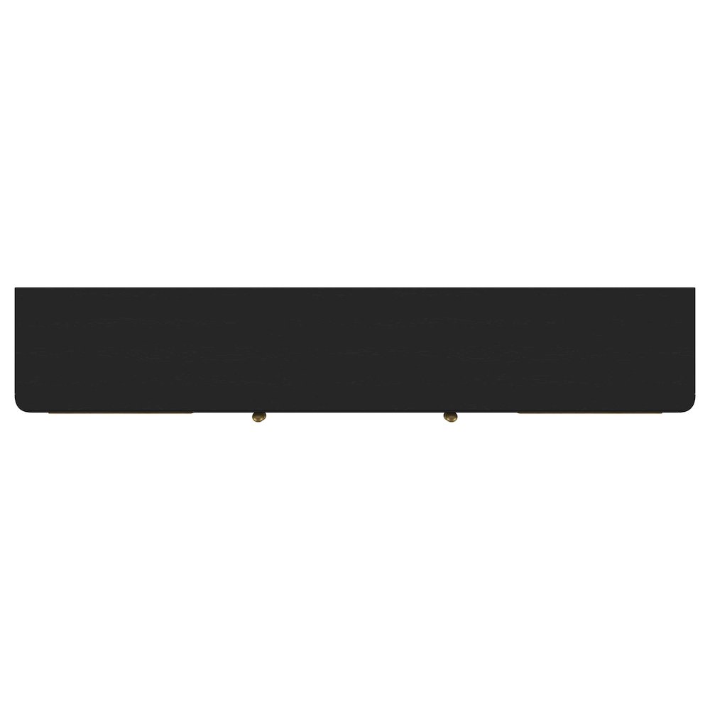 Arini Rattan Cane 2-door TV Stand Media Console Black. Picture 12
