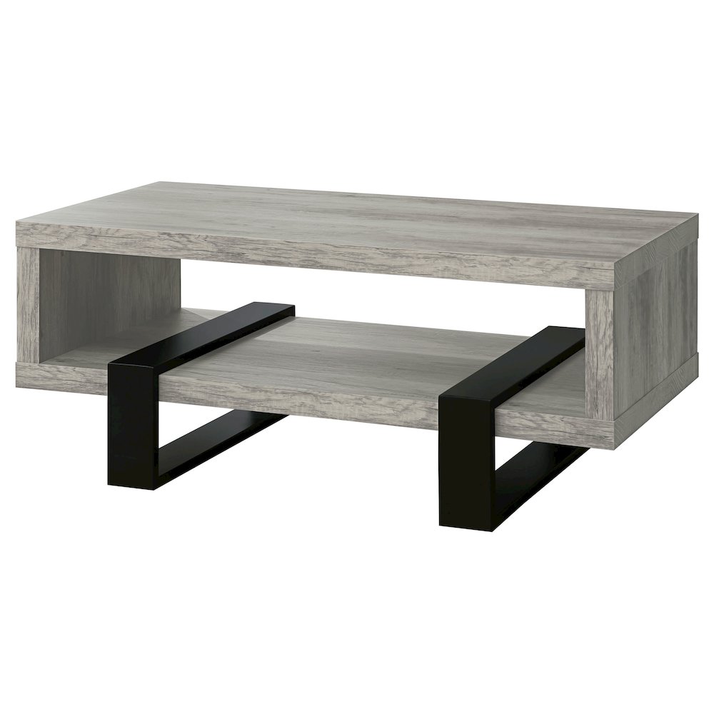 Dinard Engineered Wood Coffee Table Grey Driftwood. Picture 4