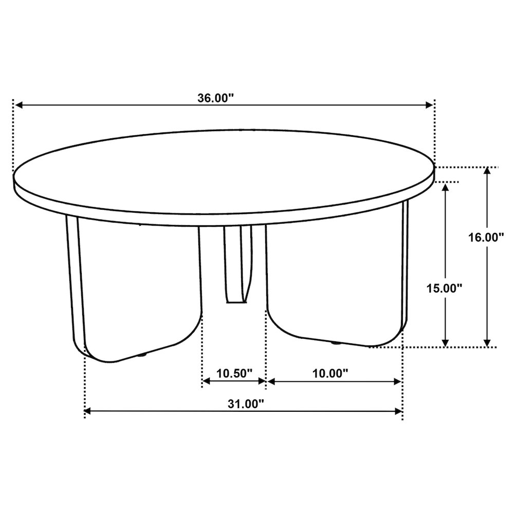 Dale Round Solid Mango Wood Coffee Table Brown. Picture 8
