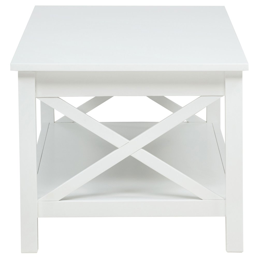 Skyview 44-inch Rectangular Lift Top Coffee Table White. Picture 6