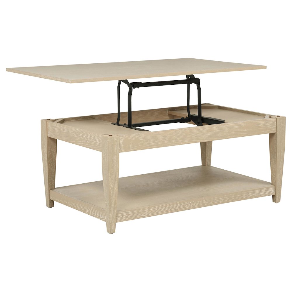 Lindenton Lift-Top Occasional Cocktail Coffee Table Blonde. Picture 1