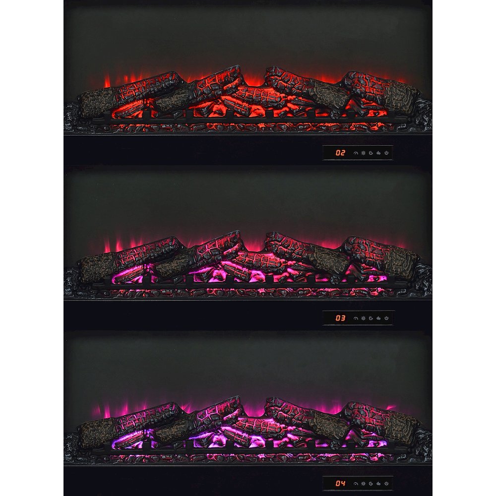 Fuller 60-inch 2-door TV Stand Fireplace Media Console Mango. Picture 8