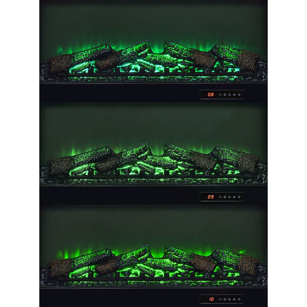 Fuller 60-inch 2-door TV Stand Fireplace Media Console Mango. Picture 10