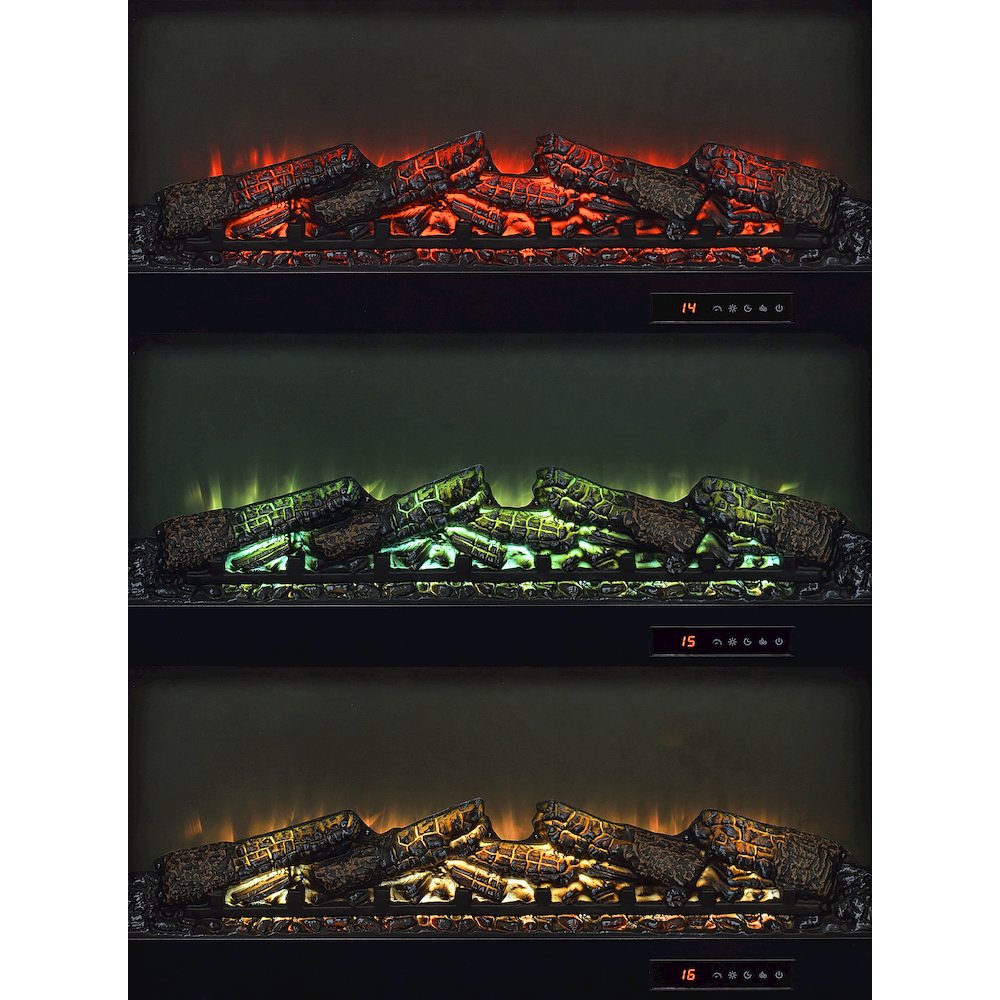 Fuller 60-inch 2-door TV Stand Fireplace Media Console Mango. Picture 12