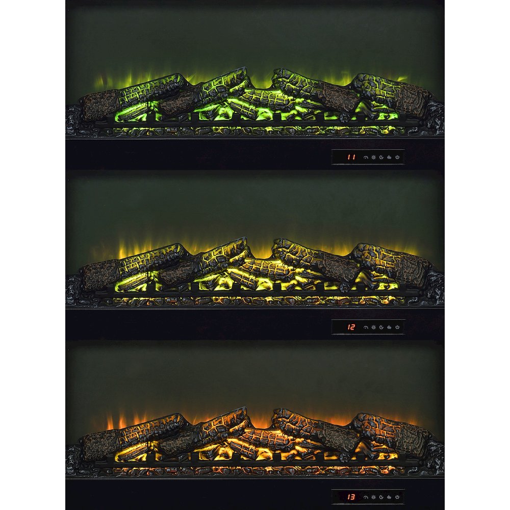 Havering 71-inch TV Stand Fireplace Media Console Dark Pine. Picture 11