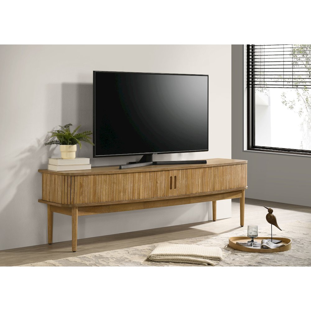 Croyden 71-inch TV Stand Media Console Weathered Natural. Picture 2