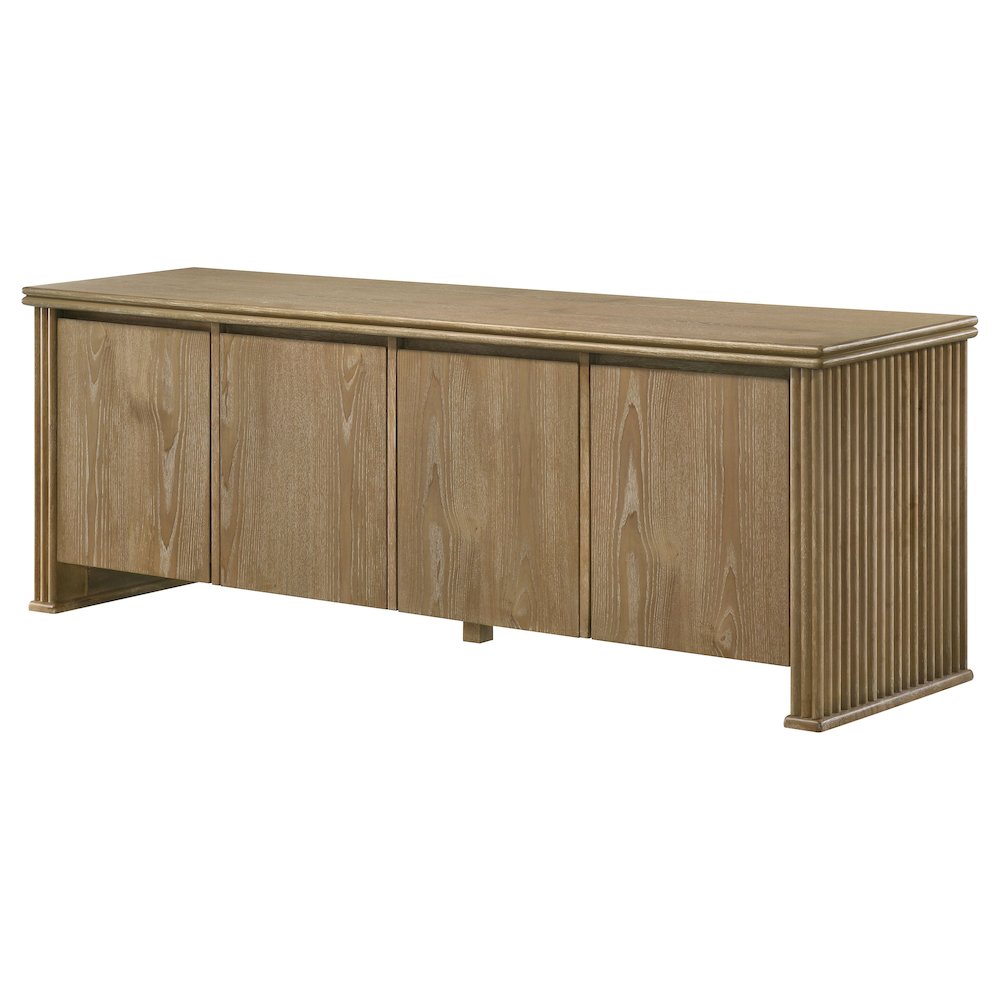 Adina 70-inch TV Stand Media Console Distressed Light Brown. Picture 5