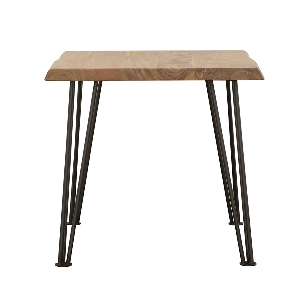 Zander Square Wood Top Coffee Table Natural Brown. Picture 5
