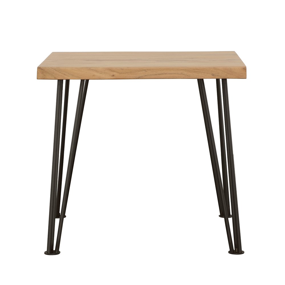 Zander Square Wood Top Coffee Table Natural Brown. Picture 6