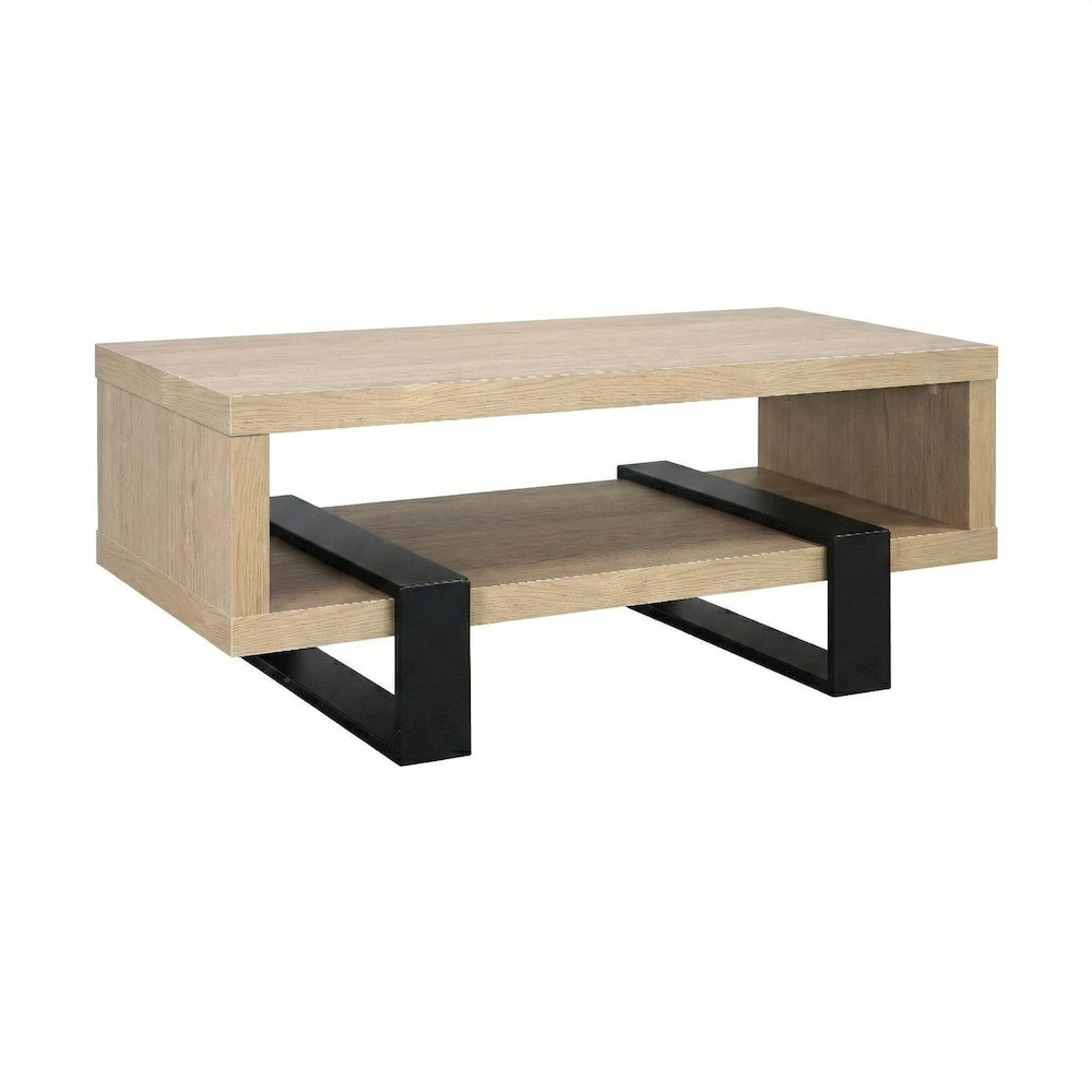 Dinard Engineered Wood Cocktail Coffee Table Latte