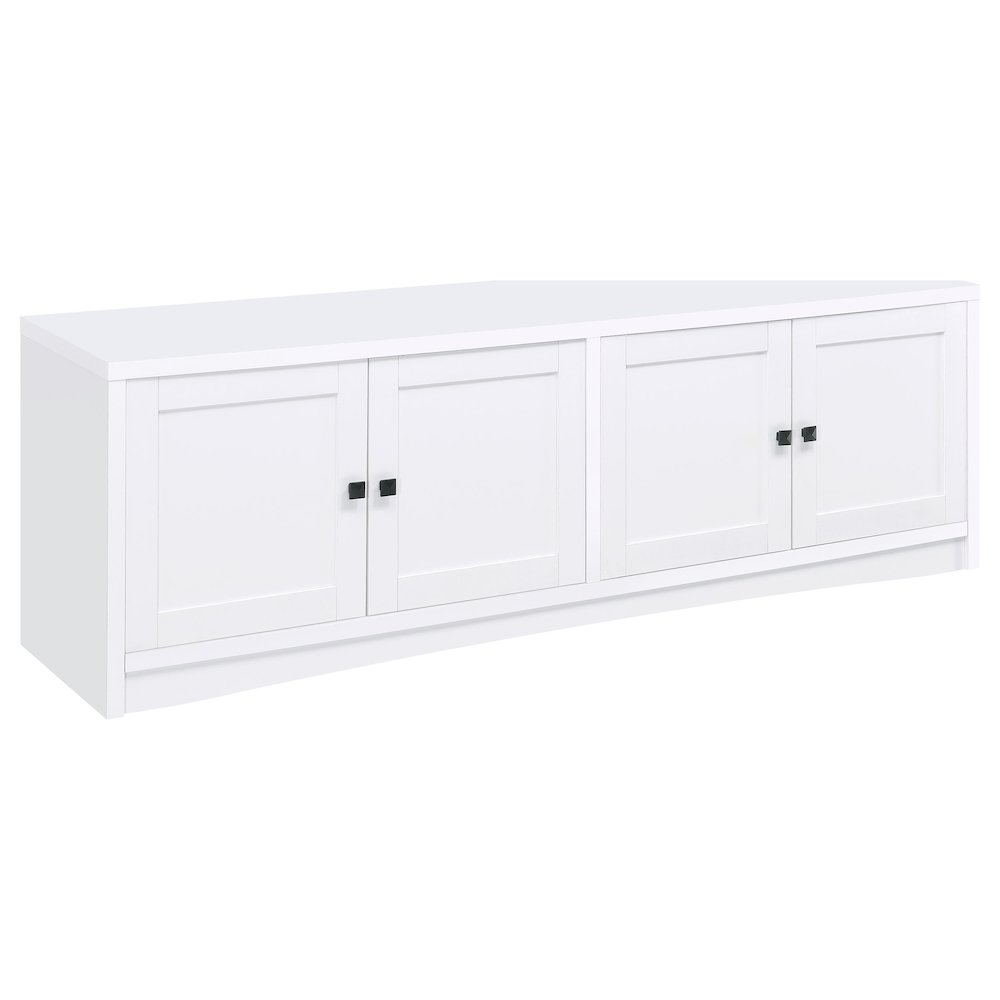 Laughlin 3-piece Entertainment Center TV Stand White. Picture 3