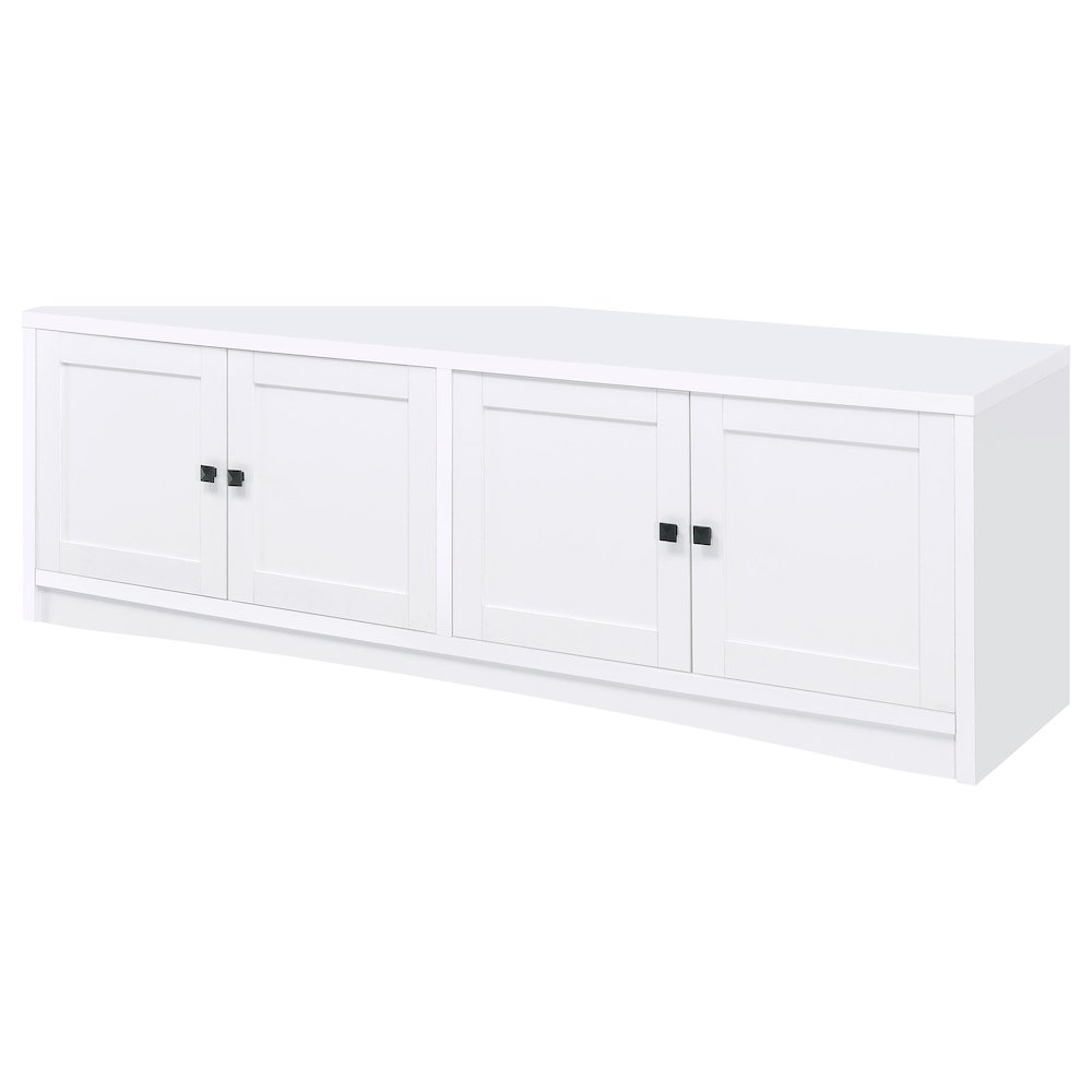 Laughlin 3-piece Entertainment Center TV Stand White. Picture 6