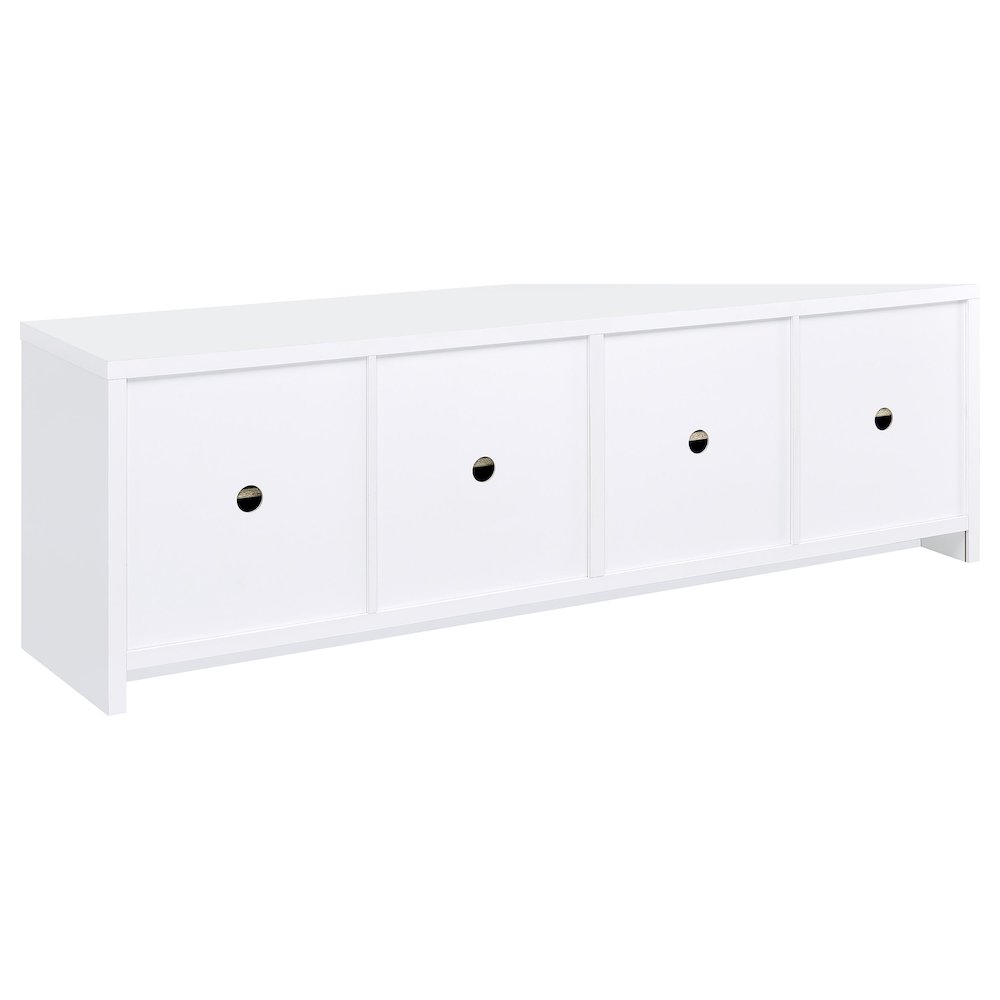 Laughlin 3-piece Entertainment Center TV Stand White. Picture 8