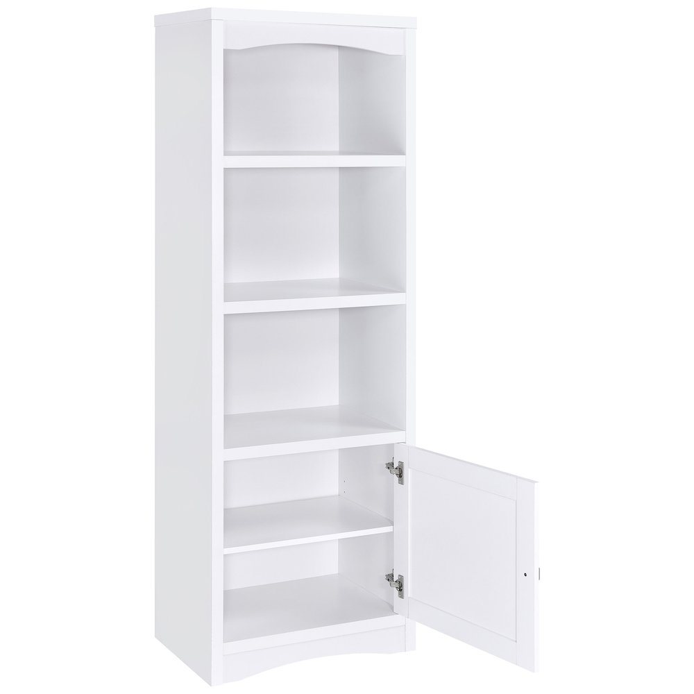 Laughlin 3-shelf Engineered Wood Media Tower White. Picture 3