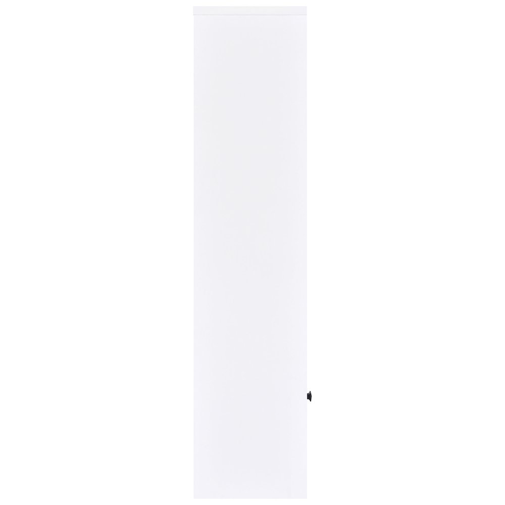Laughlin 3-shelf Engineered Wood Media Tower White. Picture 10