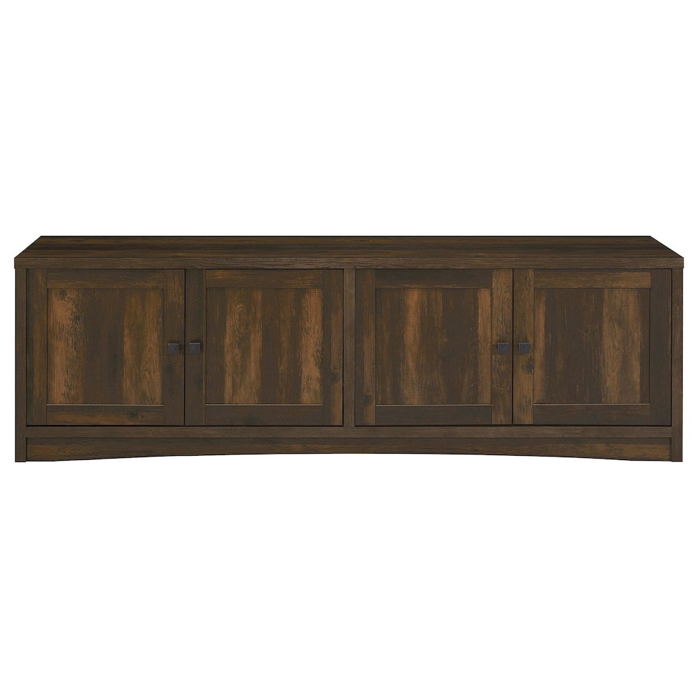 Laughlin 4-door Engineered Wood 78-inch TV Stand Dark Pine. Picture 4