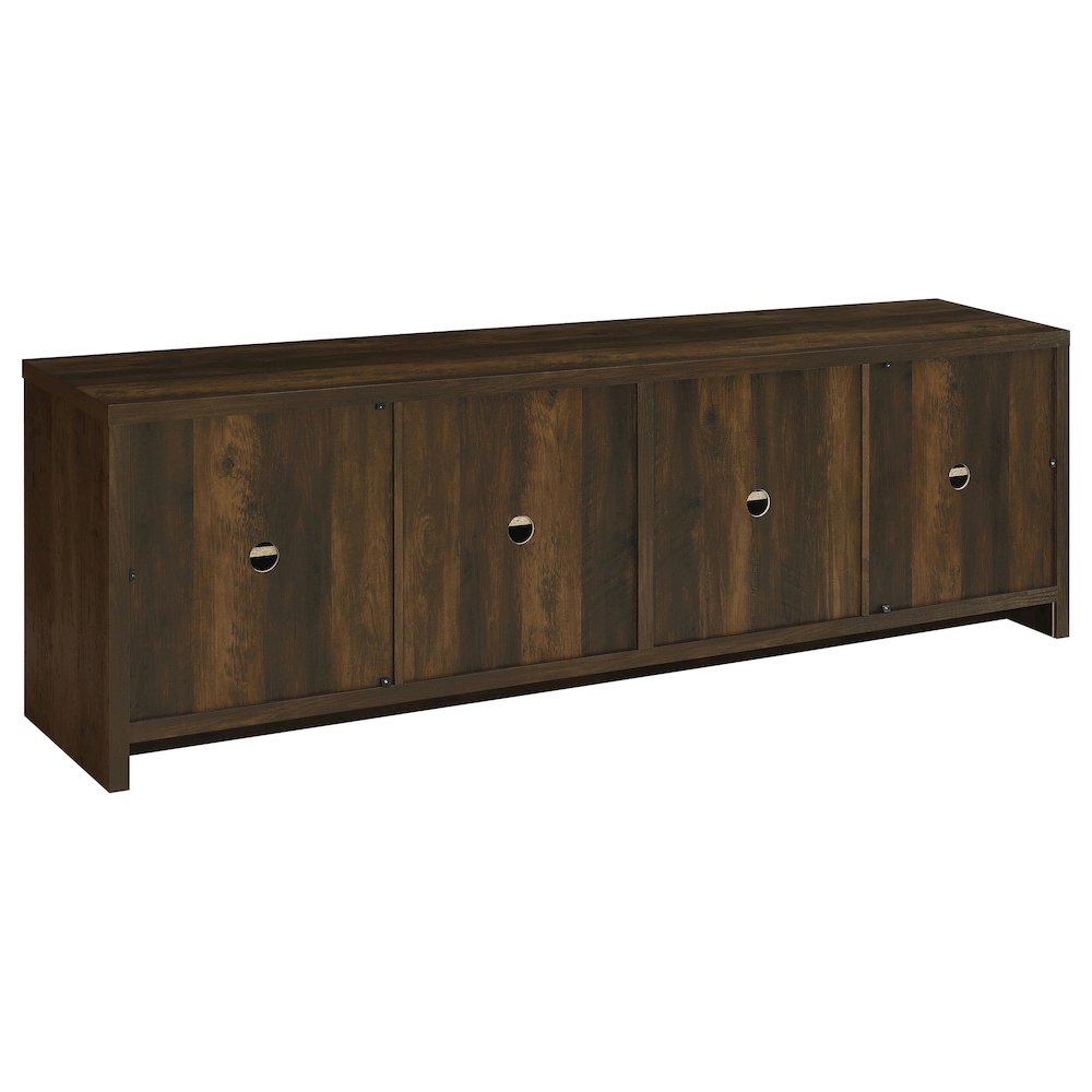 Laughlin 4-door Engineered Wood 78-inch TV Stand Dark Pine. Picture 7
