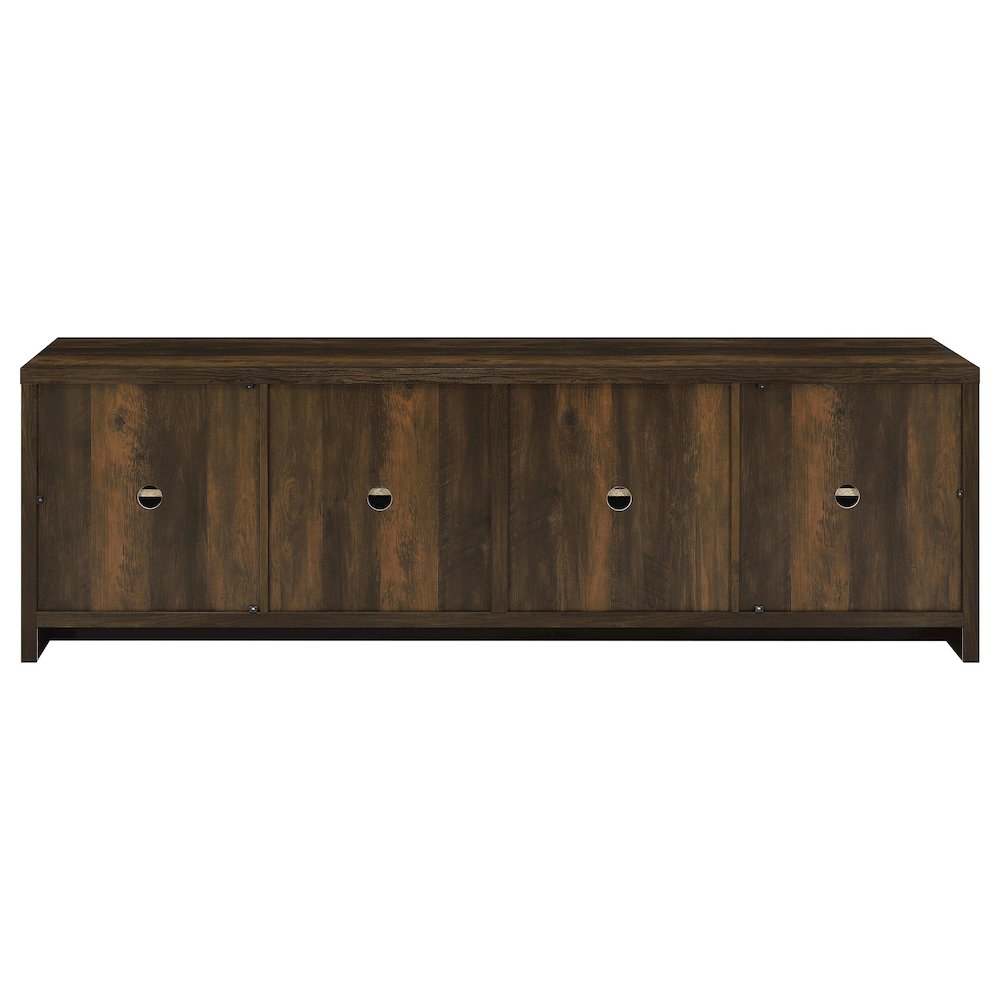 Laughlin 4-door Engineered Wood 78-inch TV Stand Dark Pine. Picture 8