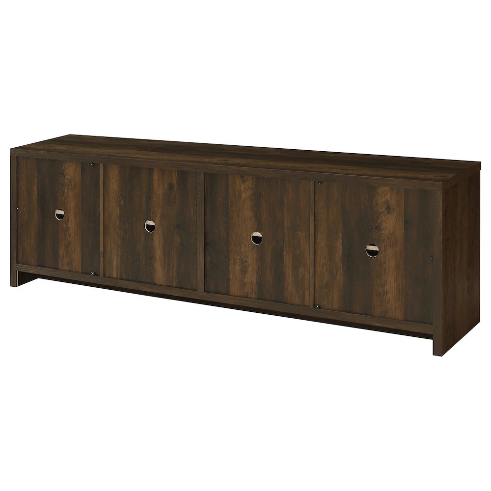 Laughlin 4-door Engineered Wood 78-inch TV Stand Dark Pine. Picture 9
