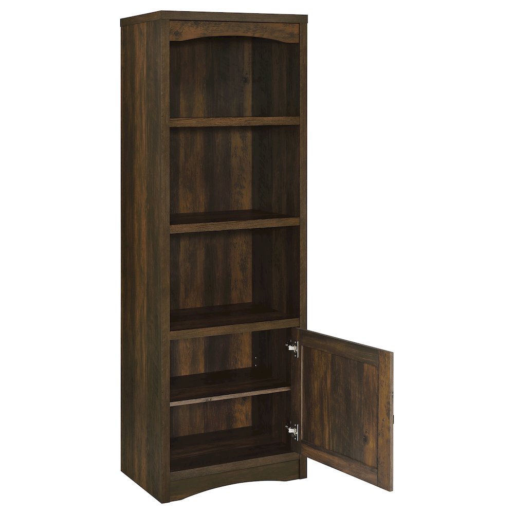 Laughlin 3-shelf Engineered Wood Media Tower Dark Pine. Picture 3