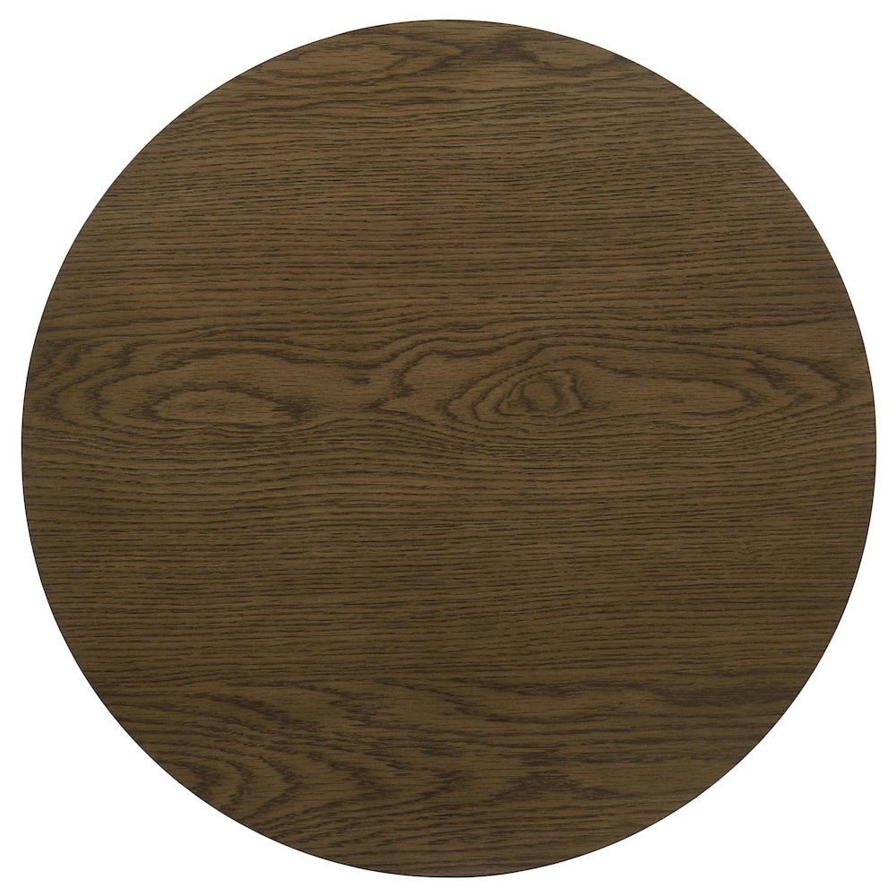 Kessler 3-piece Round Sculptural Wood Coffee Table Set Brown. Picture 6