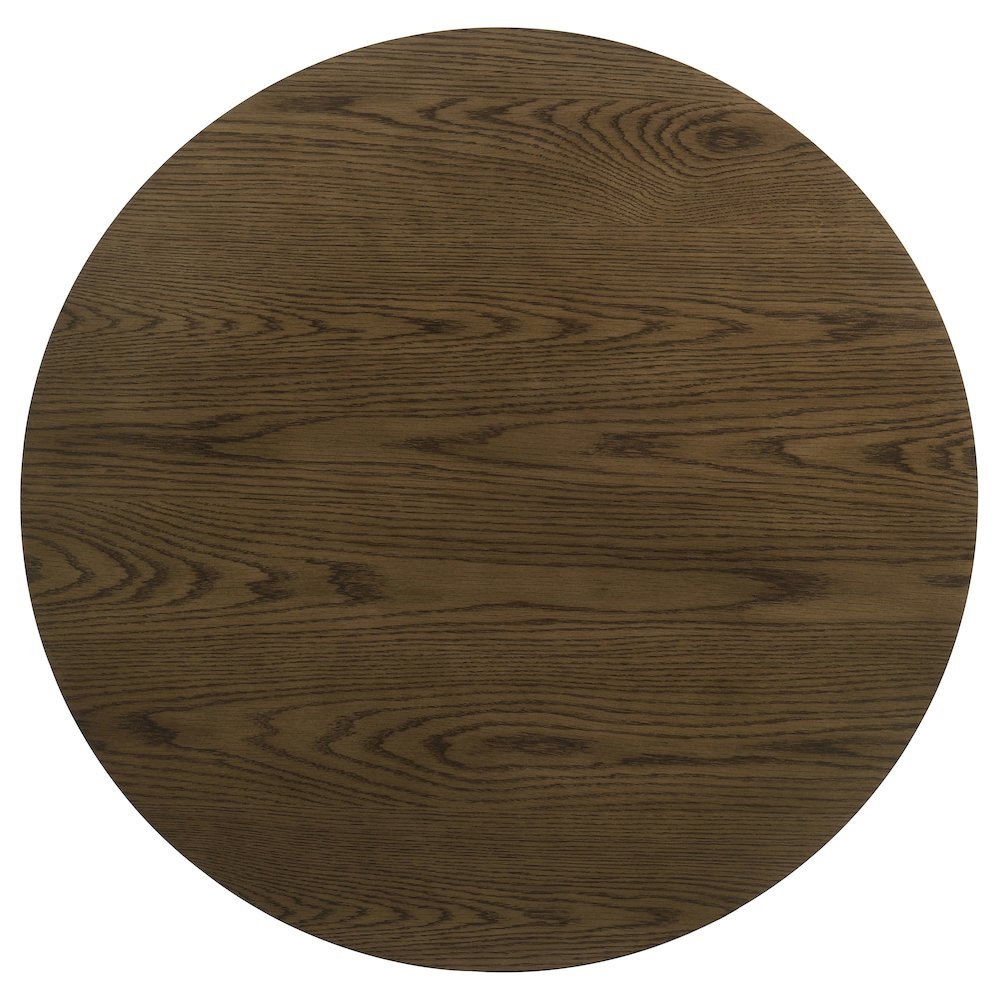 Kessler 3-piece Round Sculptural Wood Coffee Table Set Brown. Picture 10