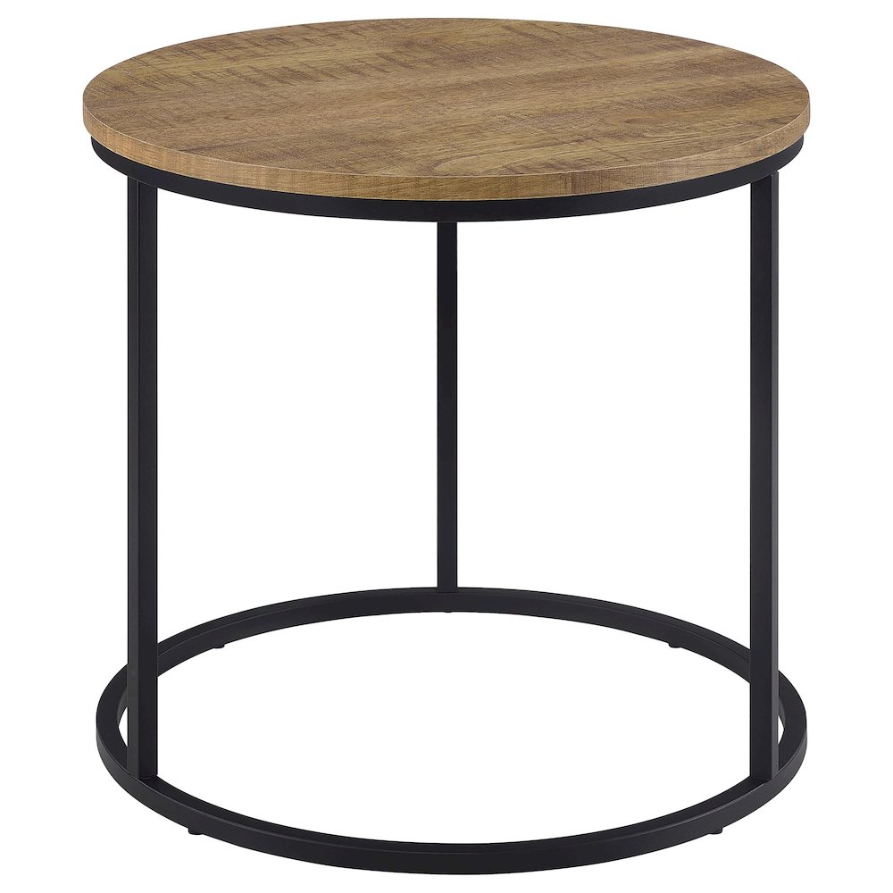 Lainey Round Occasional Side End Table Mango. Picture 3