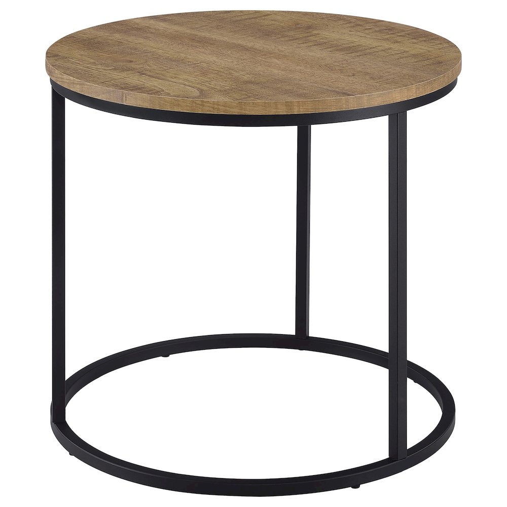 Lainey Round Occasional Side End Table Mango. Picture 4