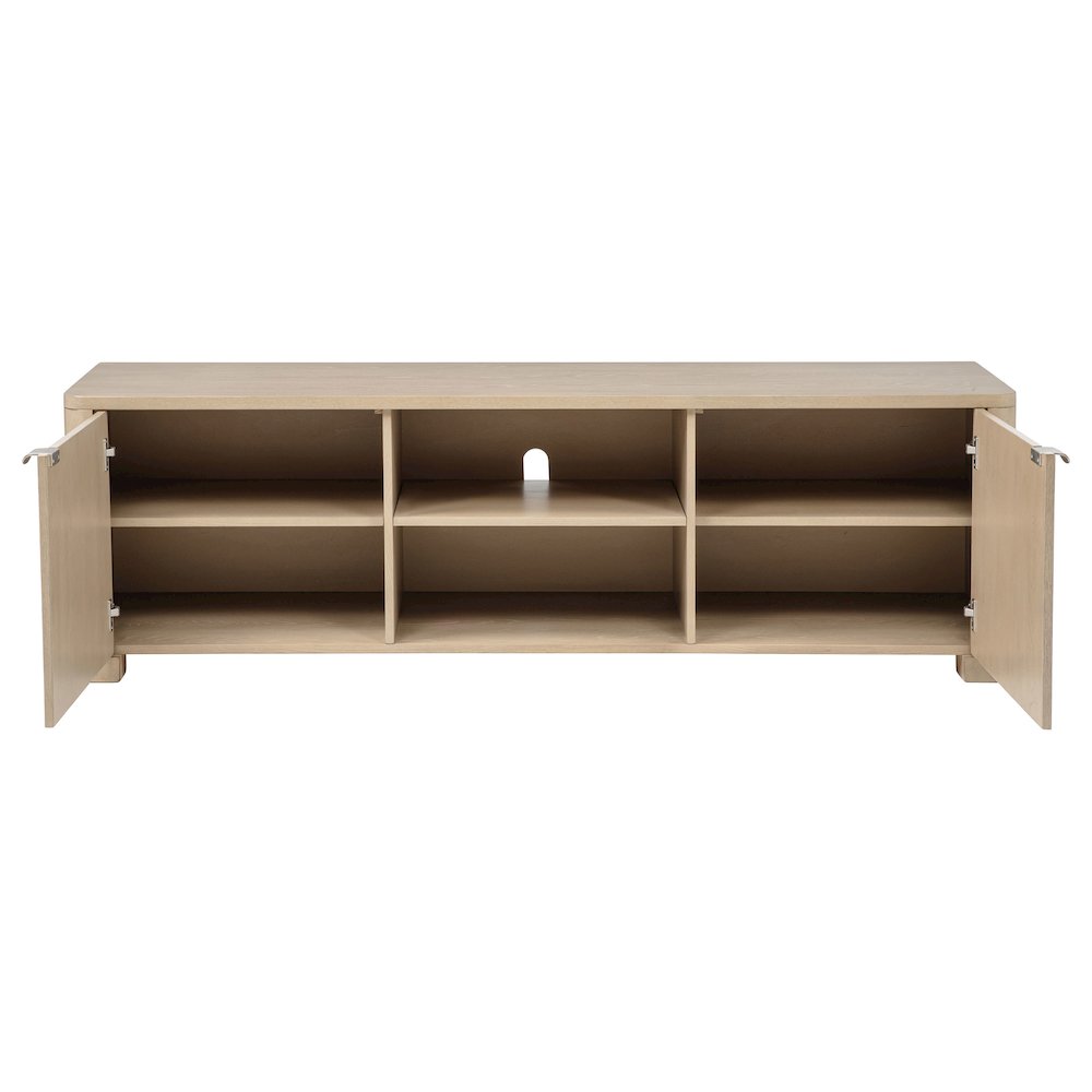 Marcelo 71-inch TV Stand Media Console Light Elm. Picture 2