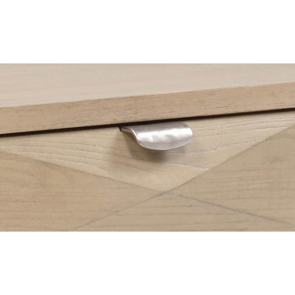 Marcelo Sofa Console Table with 2 Drawers and Shelf Light Elm. Picture 3