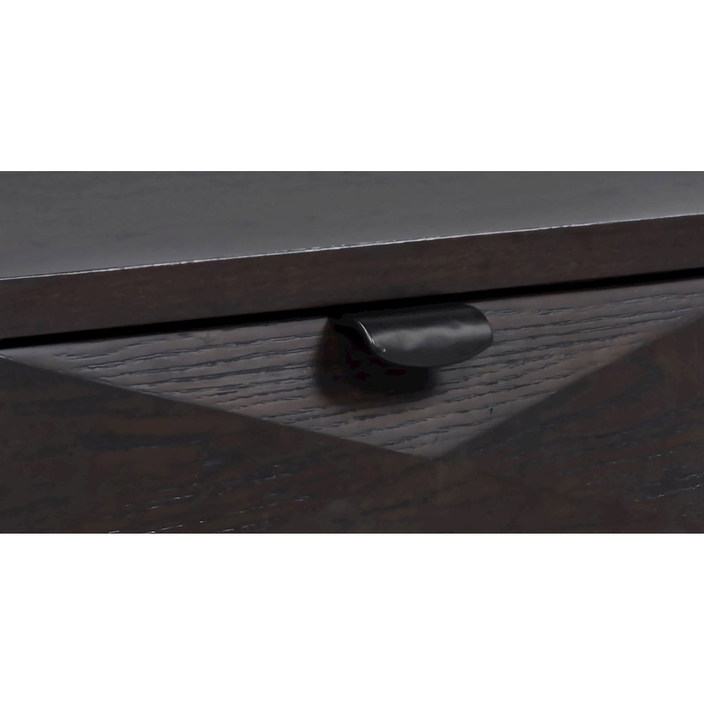 Marcelo Wood Coffee Table with 2 Drawers and Shelf Coffee. Picture 3