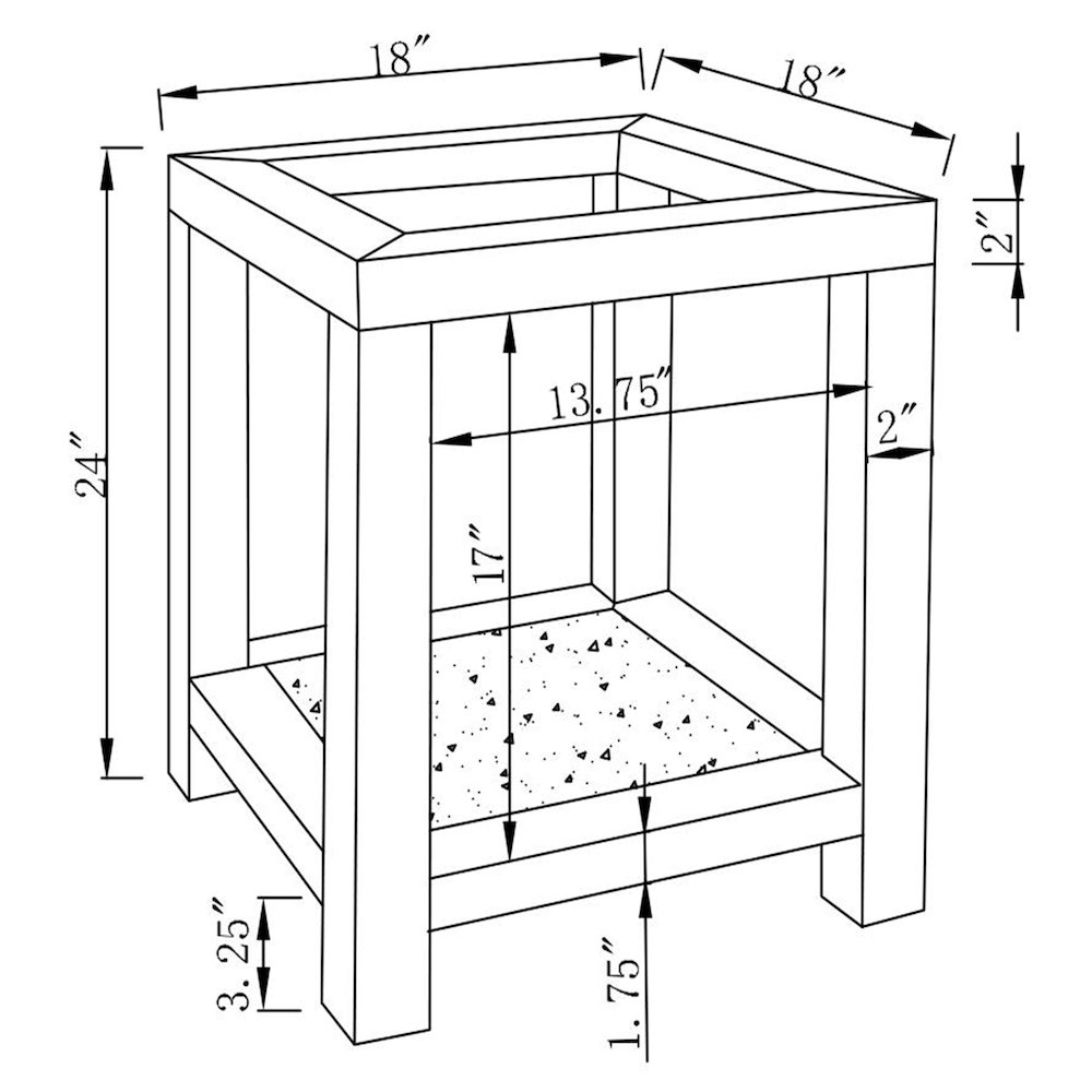 Valentina 1-shelf Square Glass Top Side End Table Silver. Picture 8