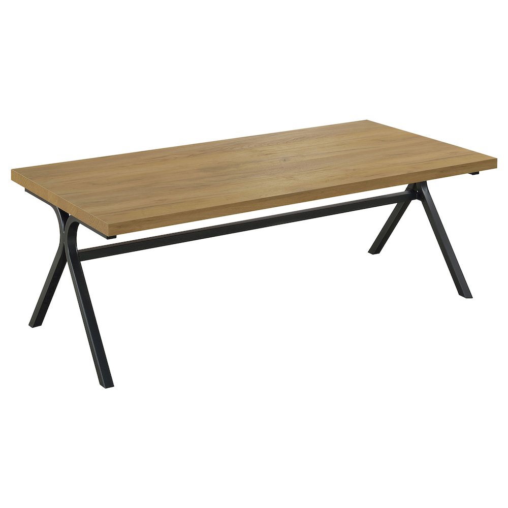 Colmar 3-piece Engineered Wood Coffee Table Set Golden Oak. Picture 3
