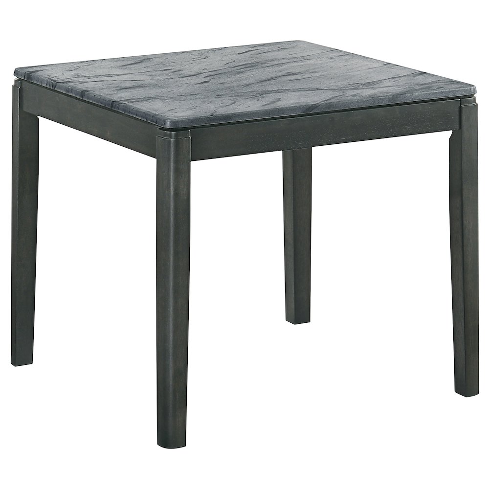 Mozzi Square Faux Marble Side End Table Grey and Black. Picture 1
