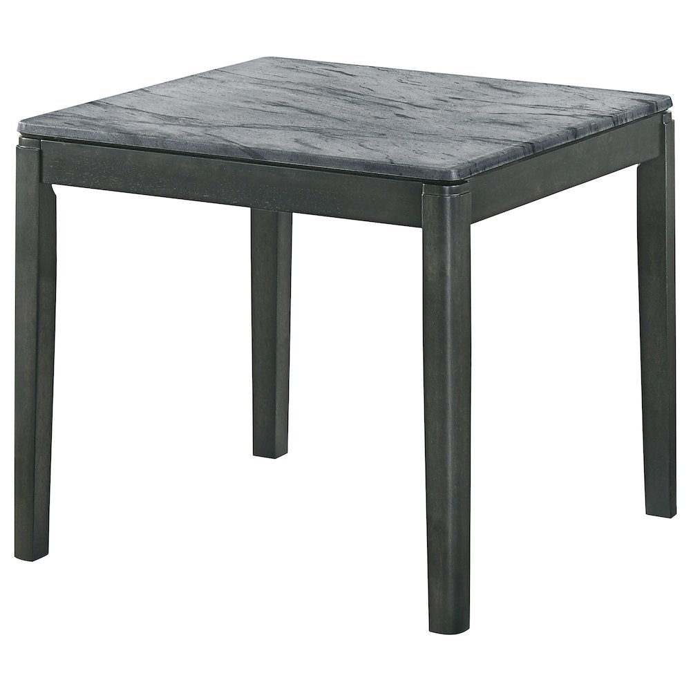 Mozzi Square Faux Marble Side End Table Grey and Black. Picture 4