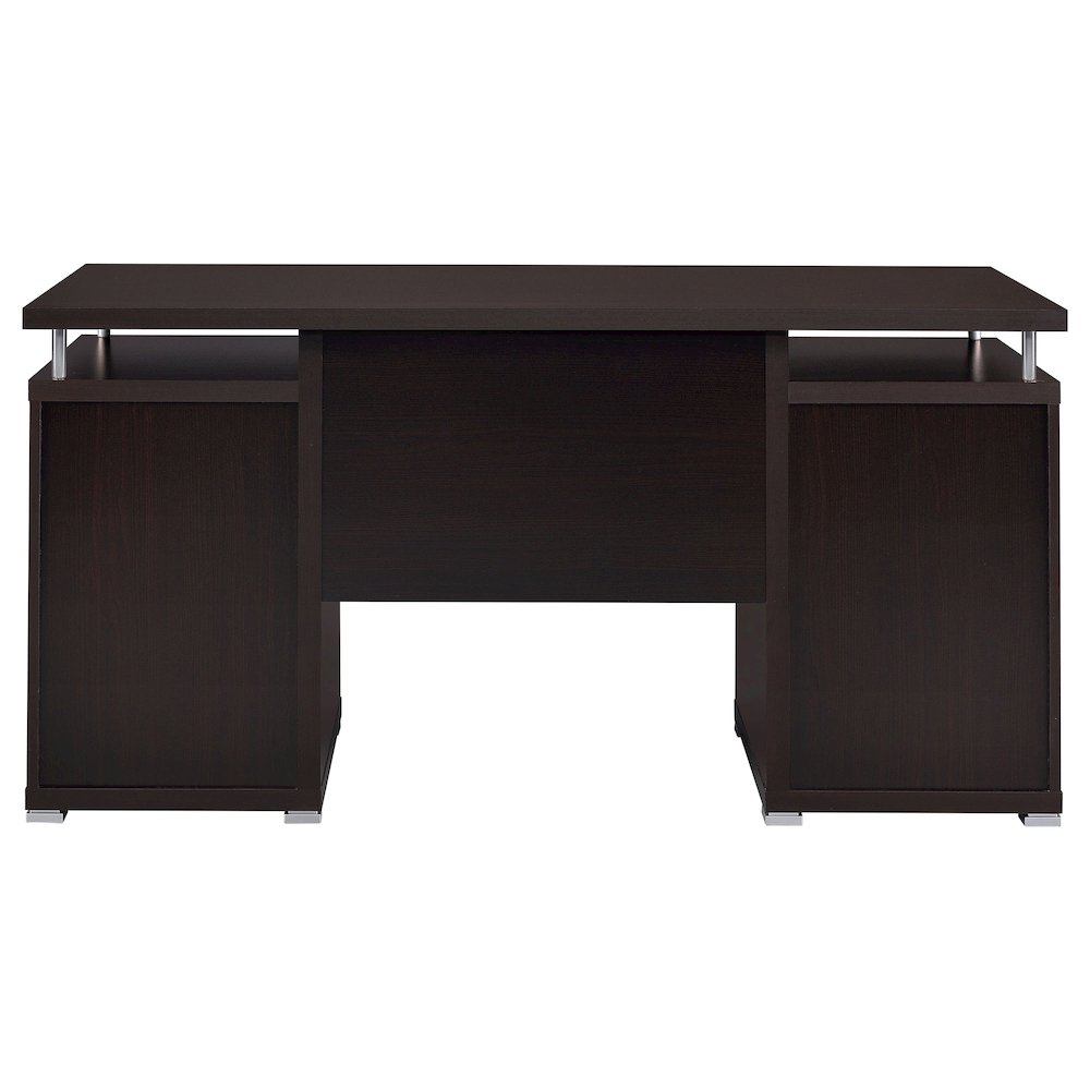 Tracy 55-inch 2-drawer Office Computer Desk Cappuccino. Picture 8