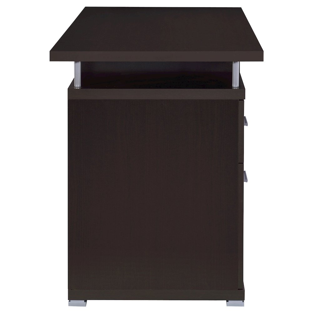 Tracy 55-inch 2-drawer Office Computer Desk Cappuccino. Picture 9