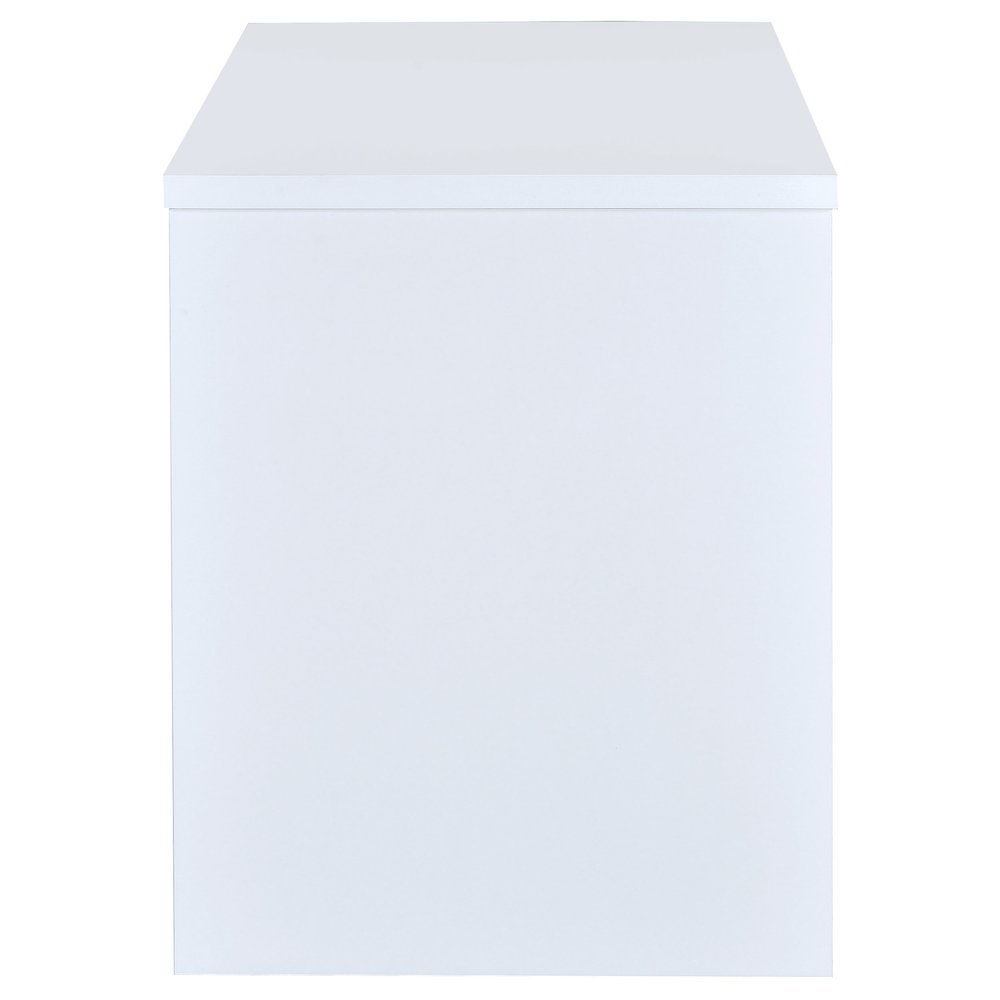 Irving 47-inch 2-drawer Office Computer Desk White. Picture 9