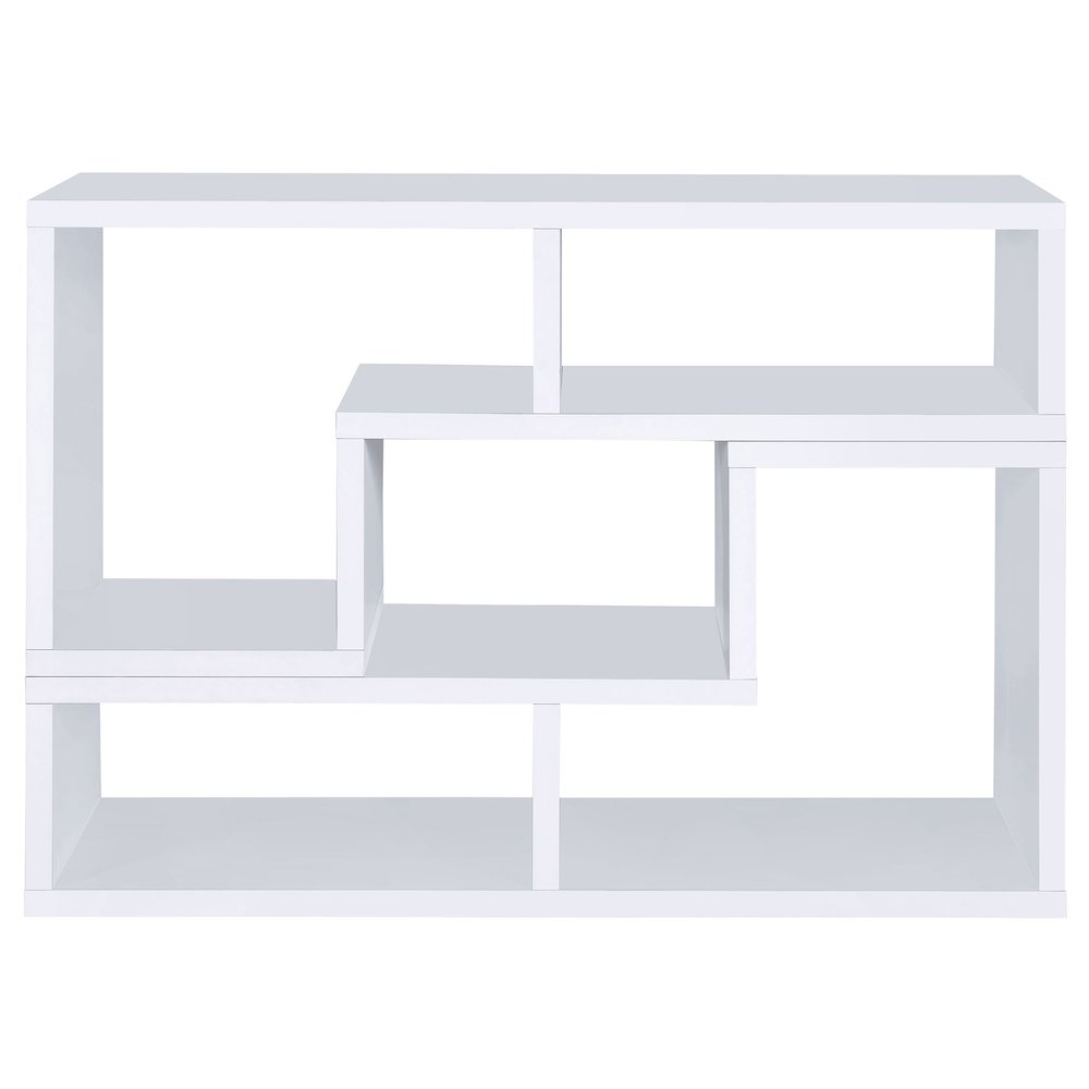Velma Multipurpose TV Stand and Bookshelf White. Picture 4
