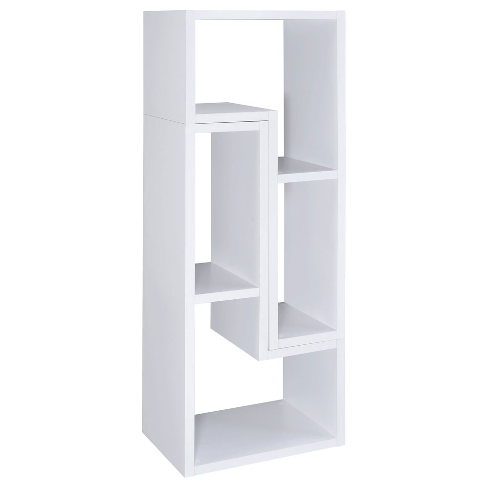 Velma Multipurpose TV Stand and Bookshelf White. Picture 5