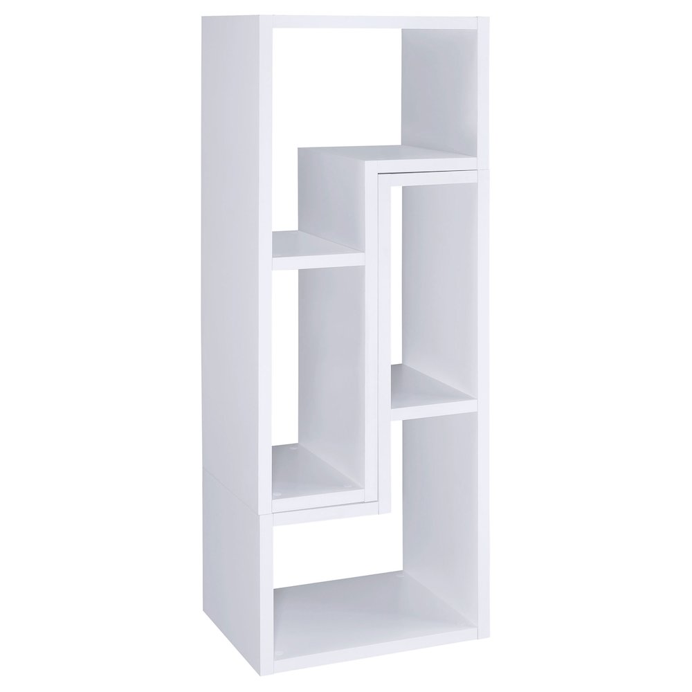 Velma Multipurpose TV Stand and Bookshelf White. Picture 6