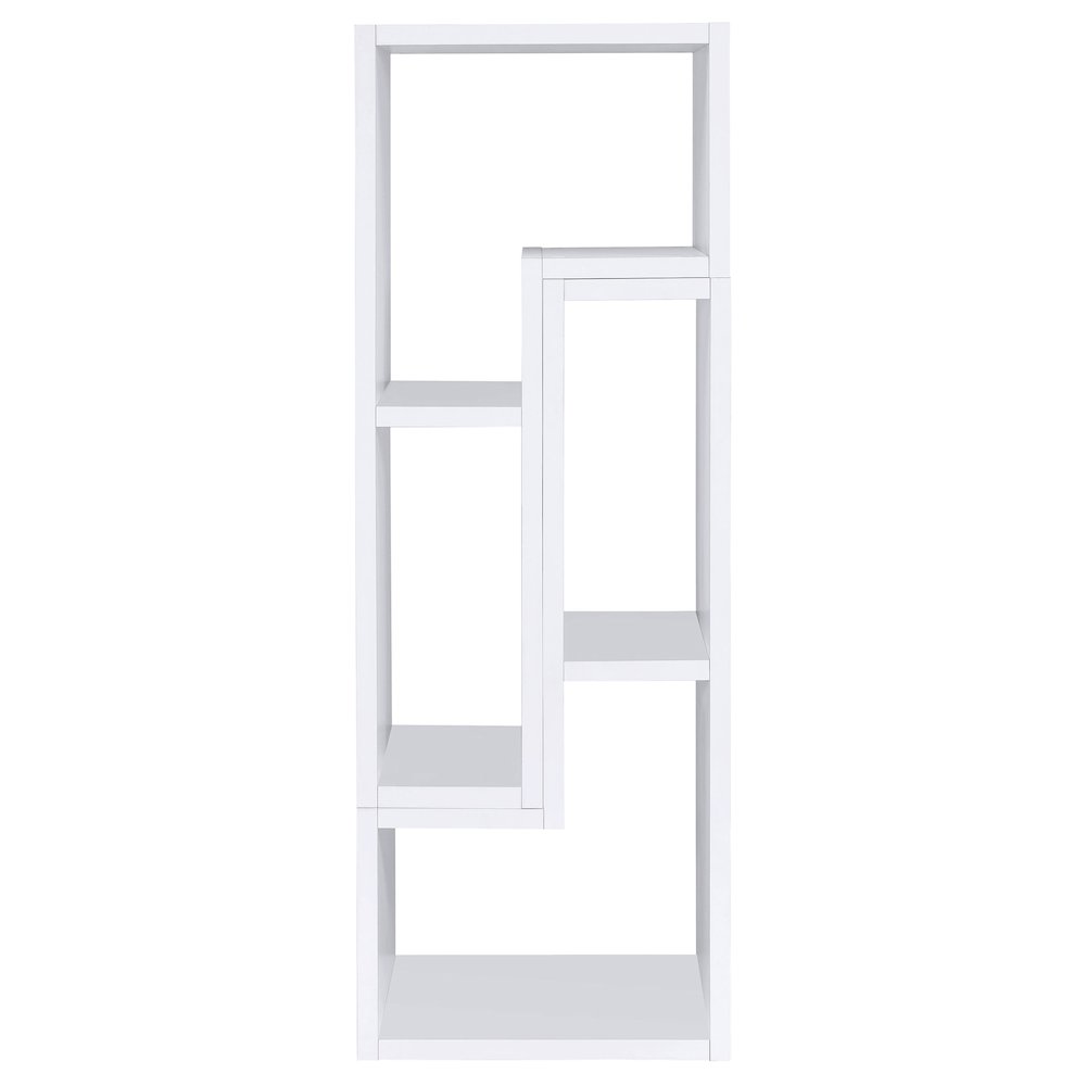 Velma Multipurpose TV Stand and Bookshelf White. Picture 7