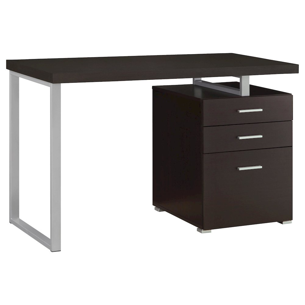 Brennan 47-inch 3-drawer Office Computer Desk Cappuccino. Picture 3