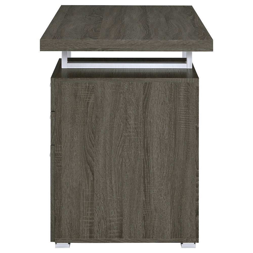 Brennan 47-inch 3-drawer Office Computer Desk Weathered Grey. Picture 7