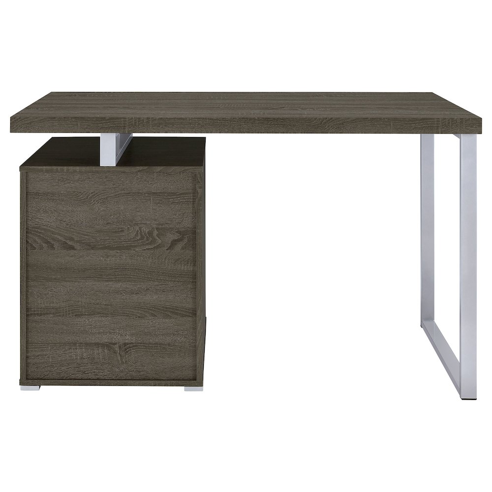 Brennan 47-inch 3-drawer Office Computer Desk Weathered Grey. Picture 9