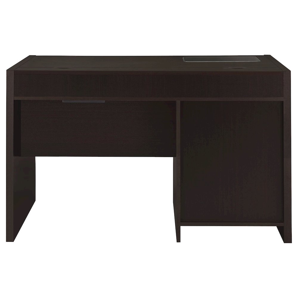 Halston 47-inch 2-drawer Office Desk with Cabinet Cappuccino. Picture 5