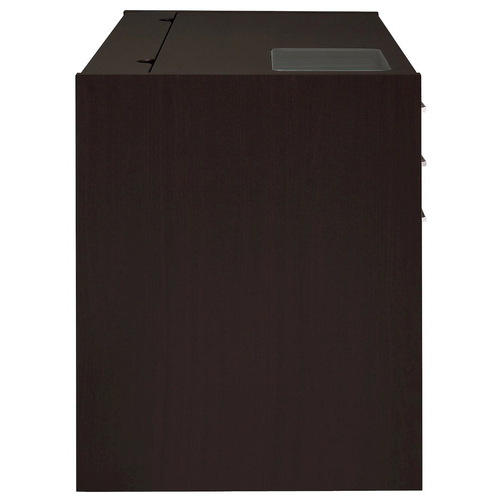 Halston 47-inch 2-drawer Office Desk with Cabinet Cappuccino. Picture 6