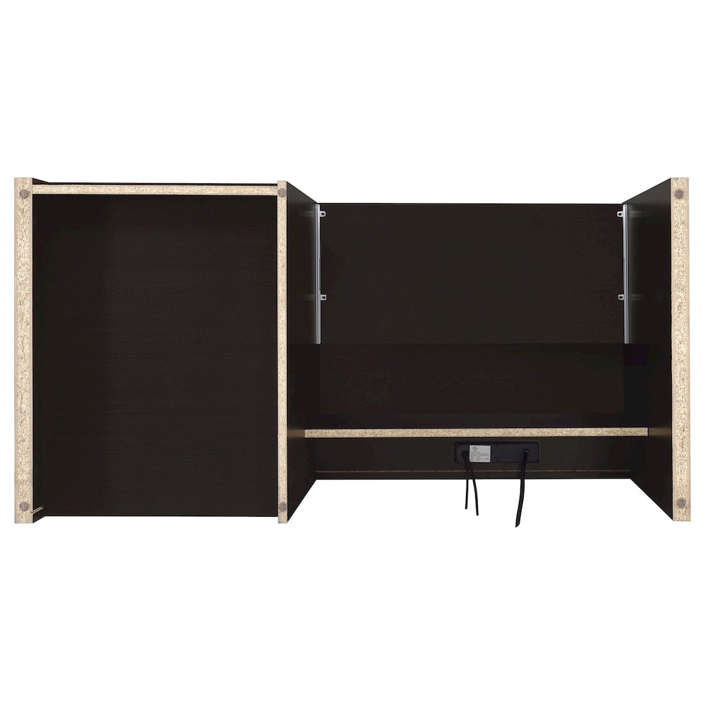 Halston 47-inch 2-drawer Office Desk with Cabinet Cappuccino. Picture 13