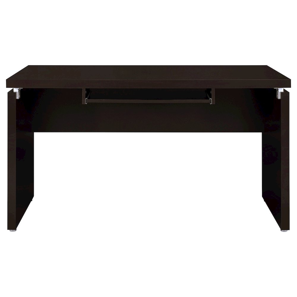 Skylar 55-inch Computer Desk with Keyboard Drawer Cappuccino. Picture 4