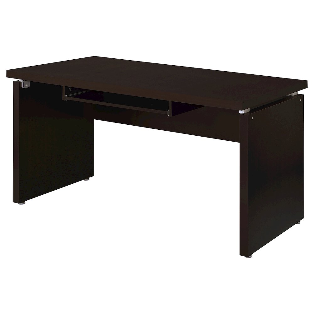 Skylar 55-inch Computer Desk with Keyboard Drawer Cappuccino. Picture 5